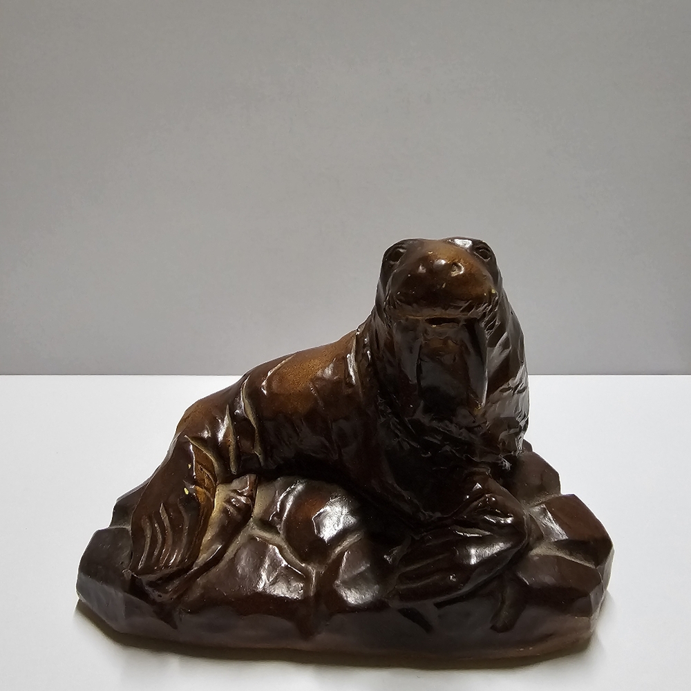 Miniature Walrus Ceramic Figurine